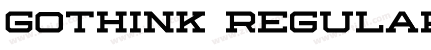 Gothink regular字体转换